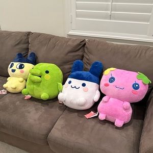 Sets of four LARGE SIZE Tamagotchi Mametchi Violetchi Mimilchi Kuchipatchi